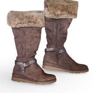 Cliffs Tall Faux Fur-Lined Boots